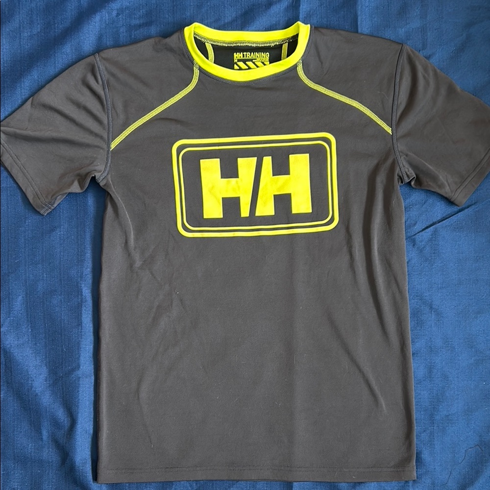 Helly Hansen Gray and Yellow T-Shirt